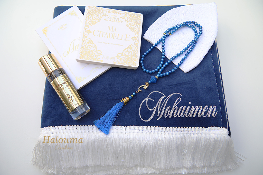 COFFRET TAPIS DE PRIÈRE AYAT PERSONNALISÉ