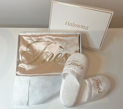 BRIDAL BOX - ENSEMBLE 3 PIÈCES ET CHAUSSONS