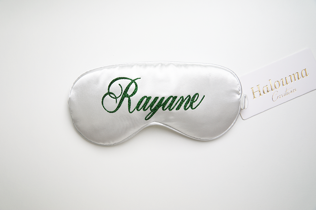 MASQUE DE NUIT SATIN PERSONNALISÉ